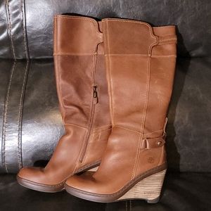 Timberland 7.5 Tall Brown Boots(box not included)